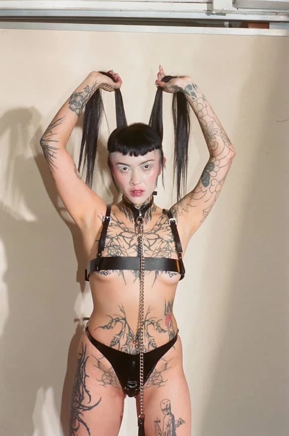 Anoeses: Elida Leather Ouvert Bottom - S, Last One! - Image 3