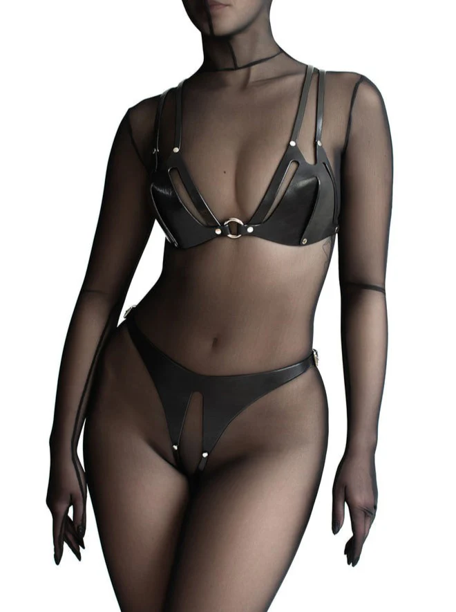 Anoeses: Elida Leather Ouvert Bottom - S, Last One! - Image 4