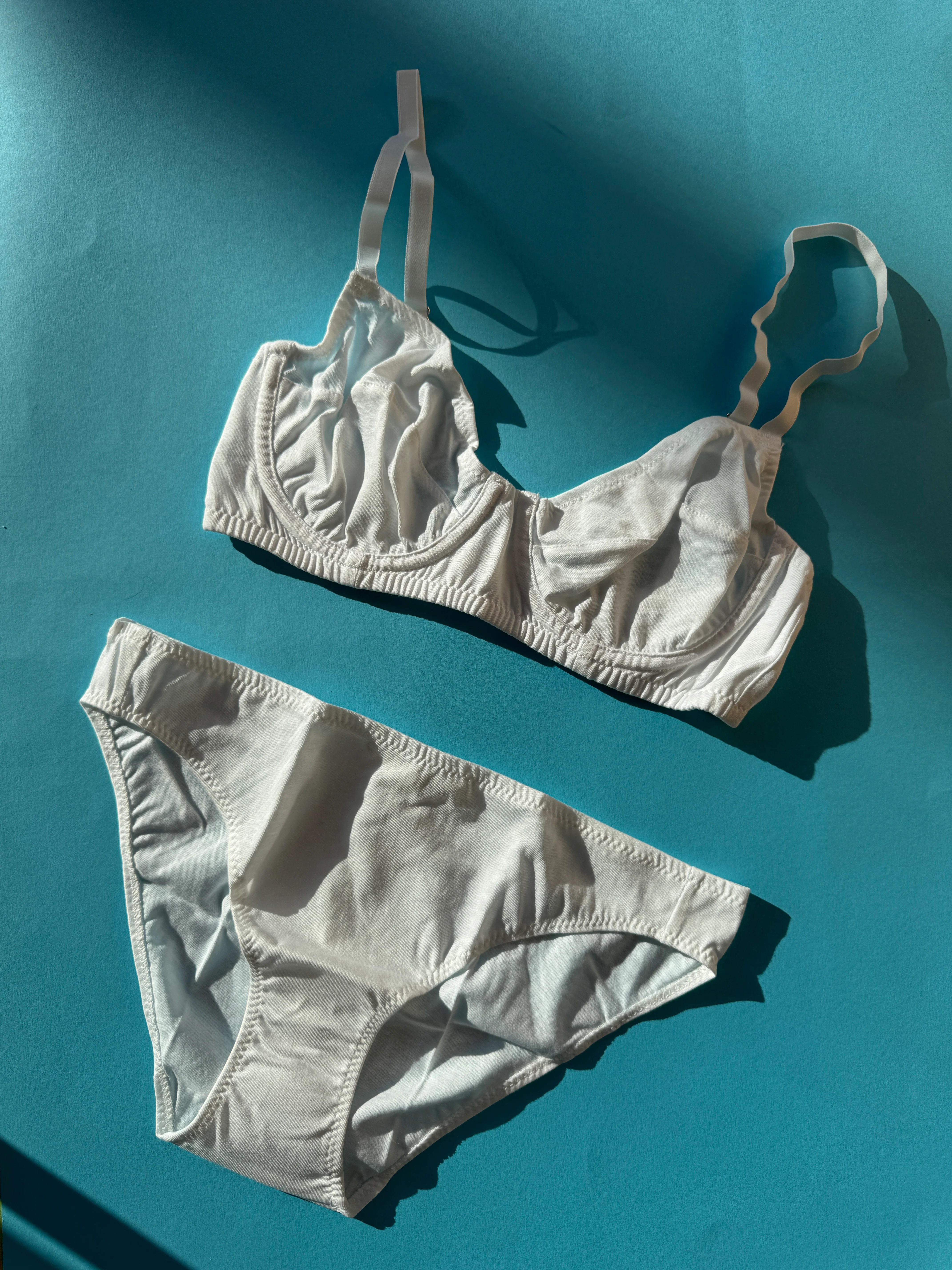 Araks: Beau Cotton Underwire Bra - White - Image 3