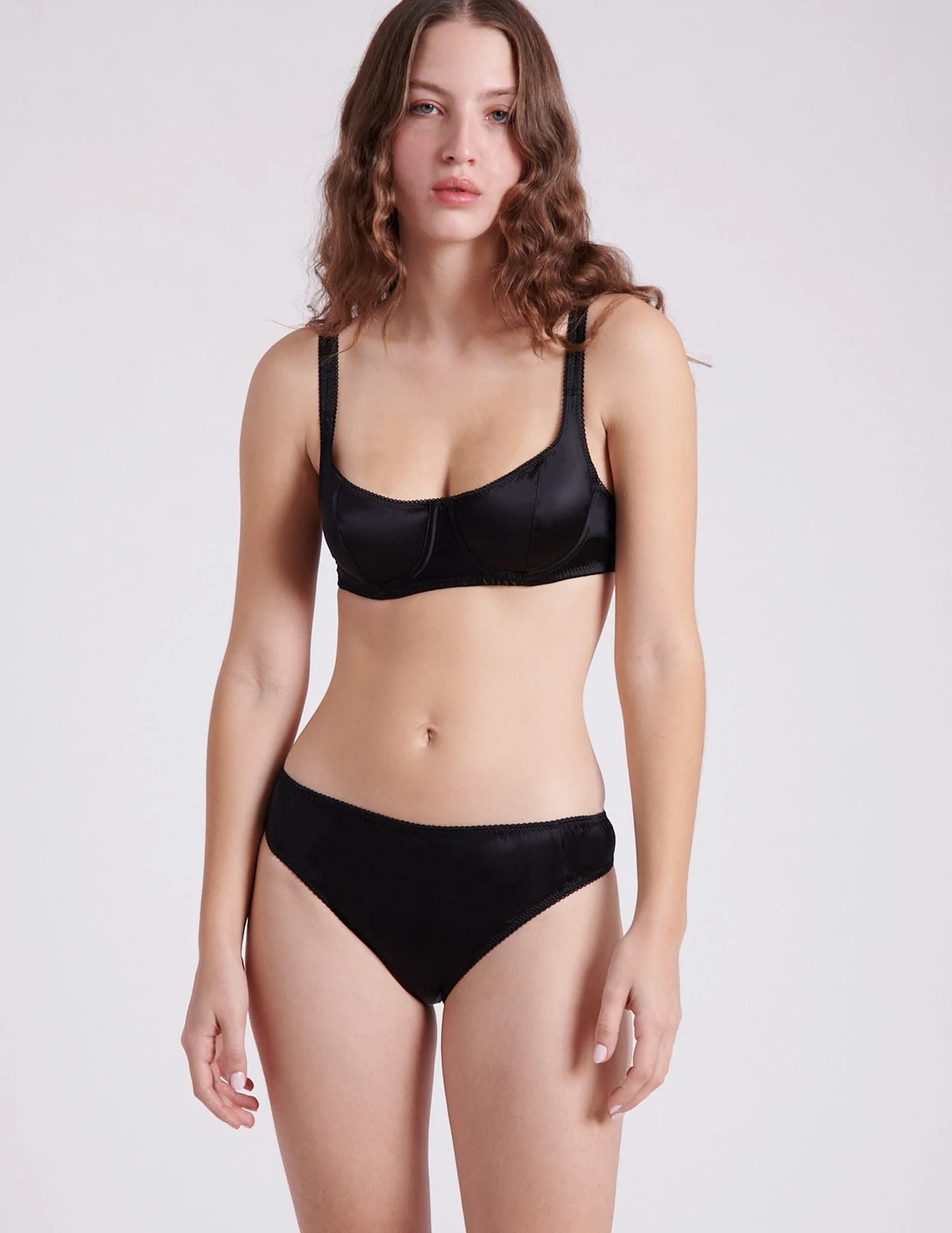 Araks: Gita Silk Underwire Bra - Black - Image 4