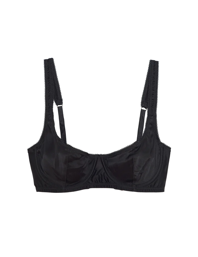 Araks: Gita Silk Underwire Bra - Black - Image 7