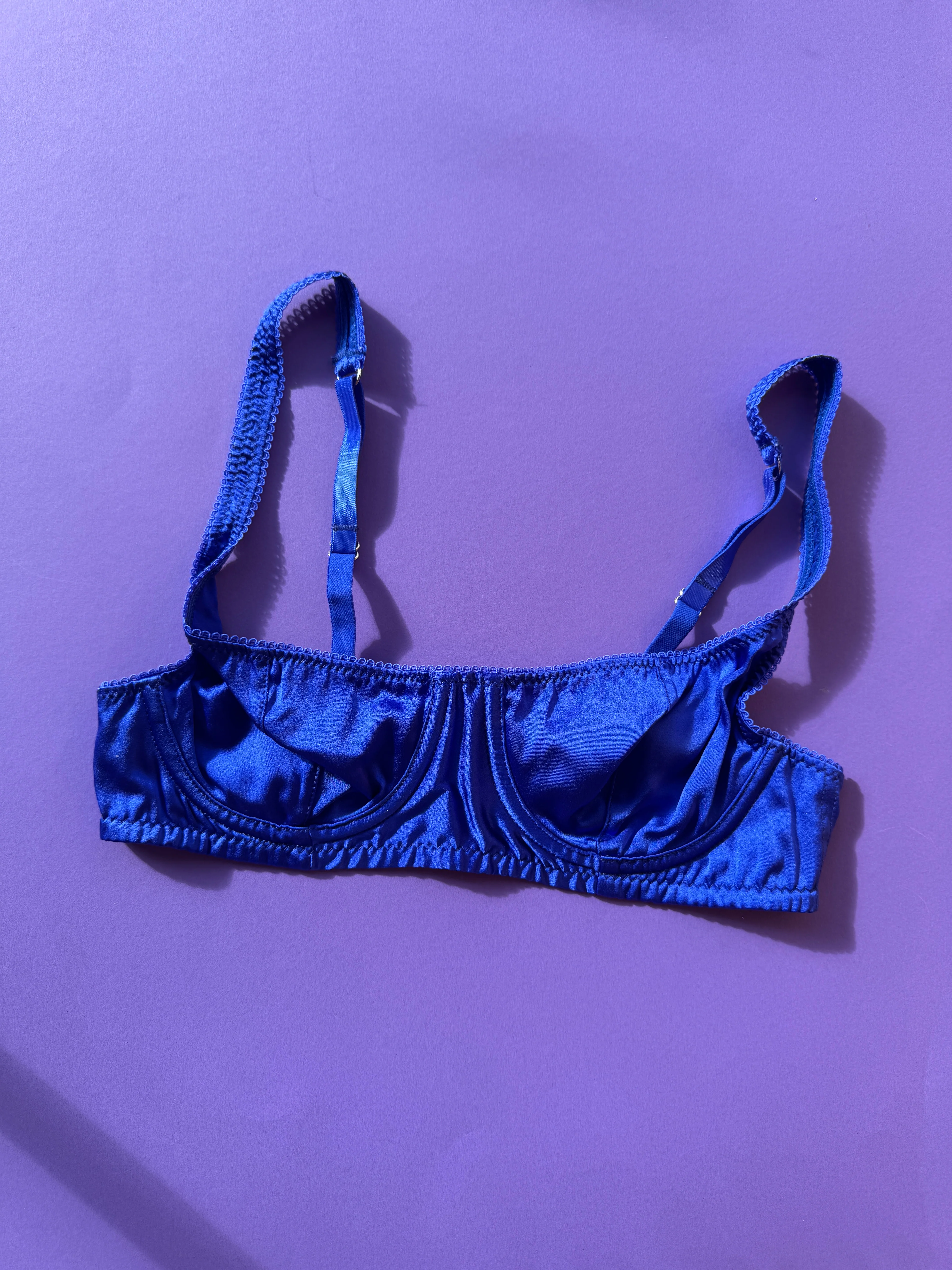 Araks: Gita Silk Underwire Bra - Tanzanite - Image 5