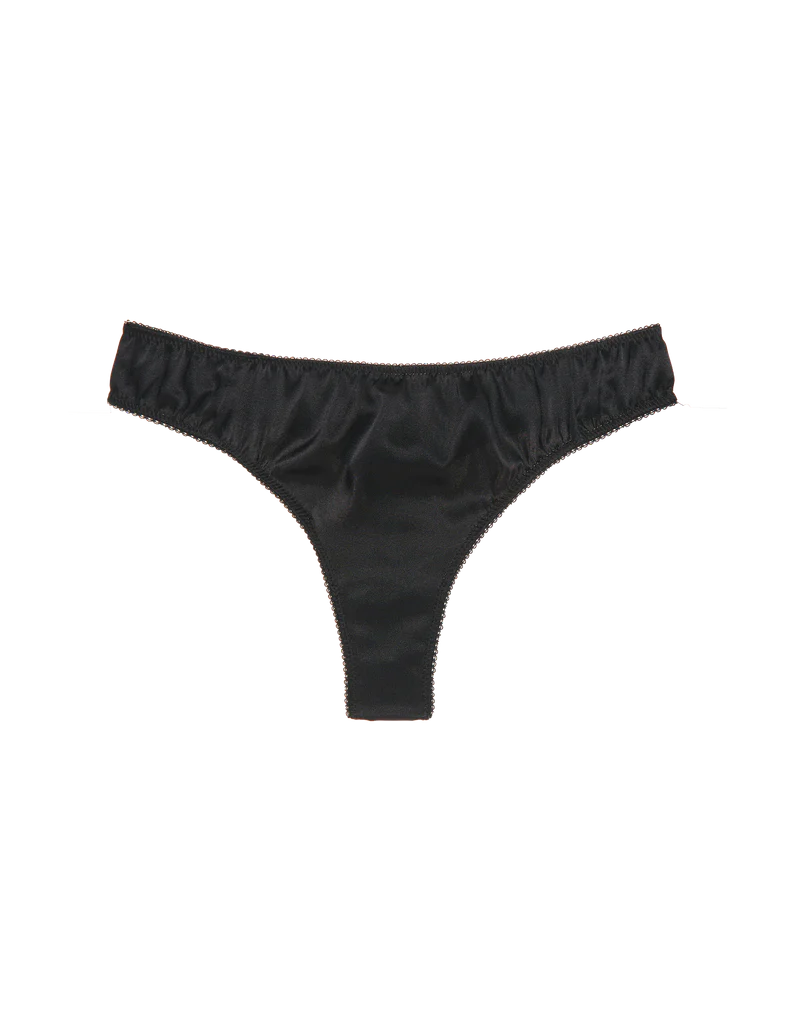 Araks: Grier Silk Thong - Black - Image 5