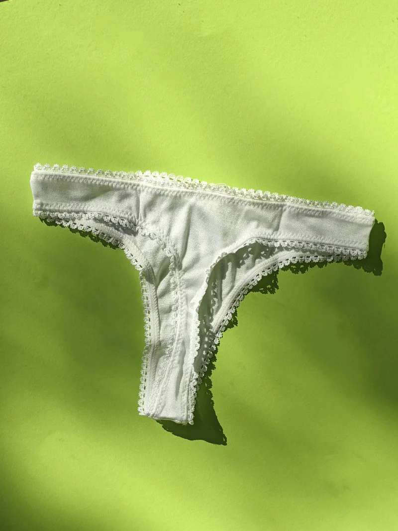 Araks: Stella Cotton Thong - White - Image 3