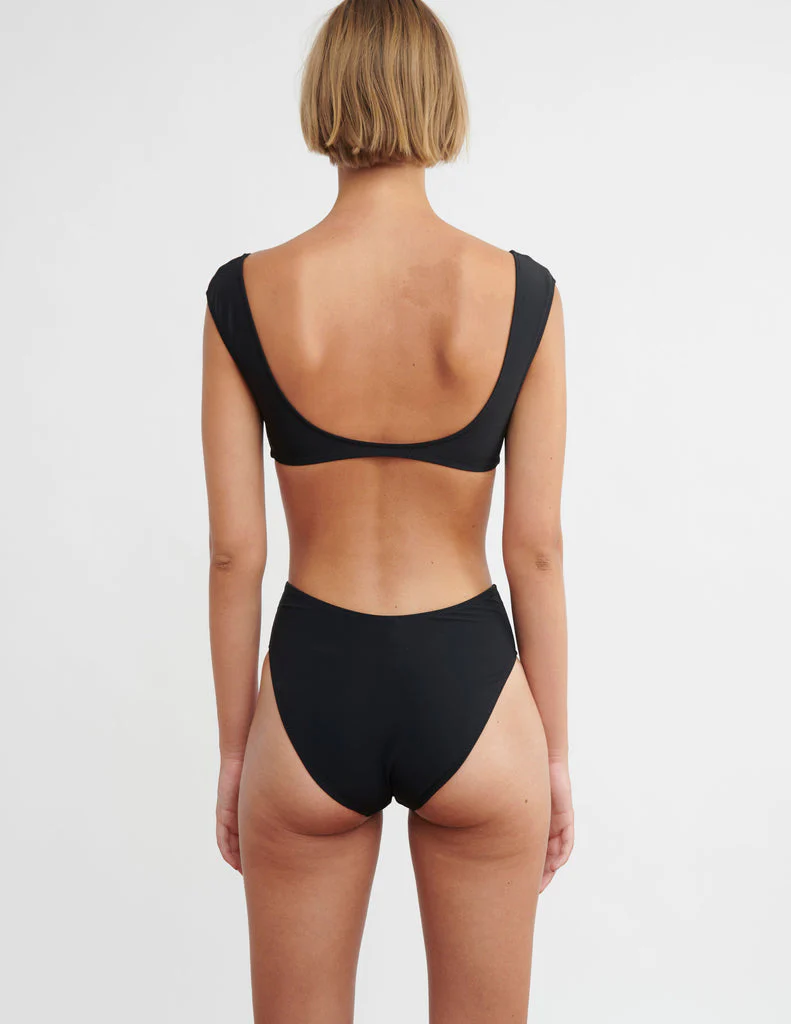 Araks: Ulla Solid Bikini Bottom - Black - Image 3