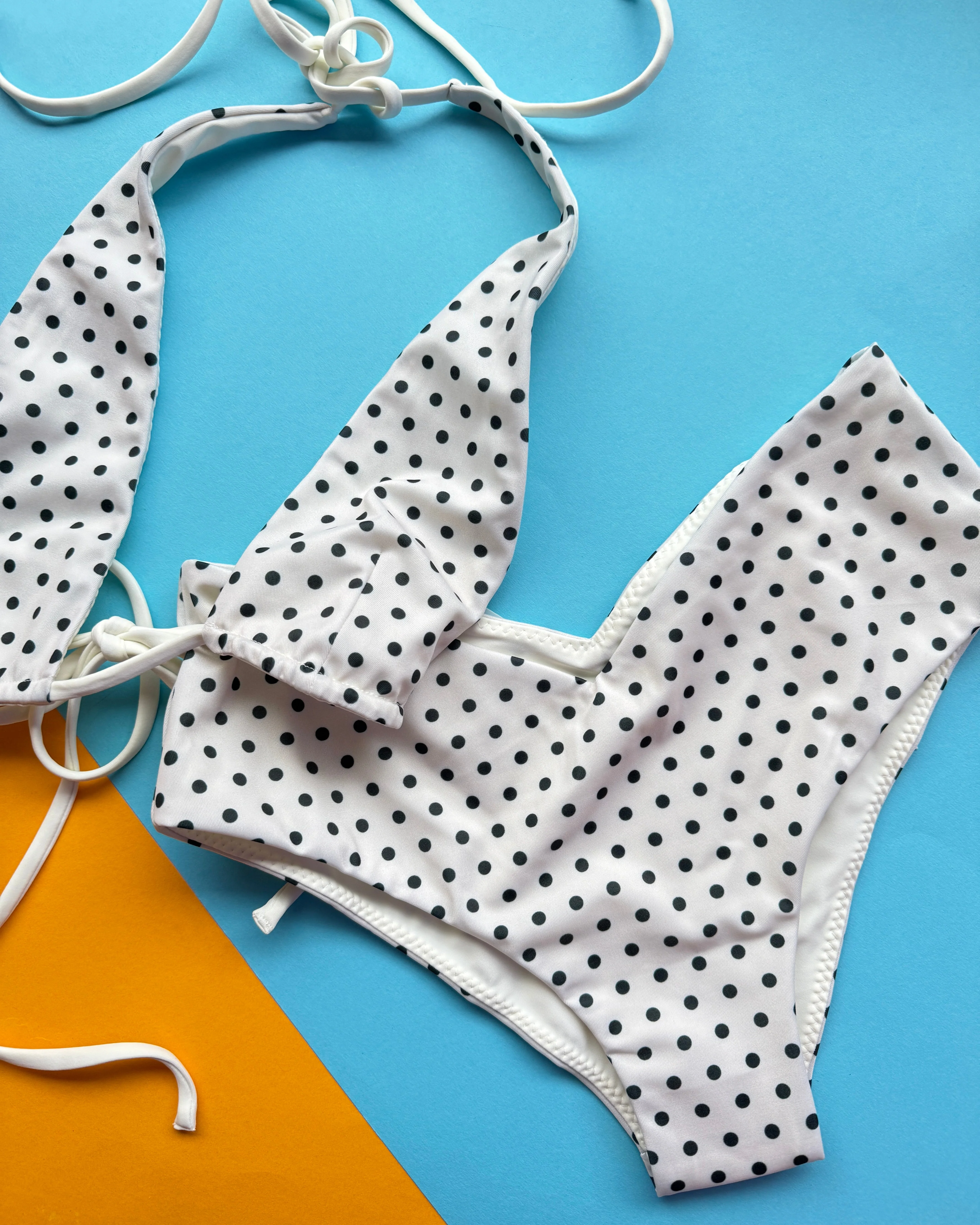 Belle Anna: Rae Cheeky Bottom - White Polka - Image 5