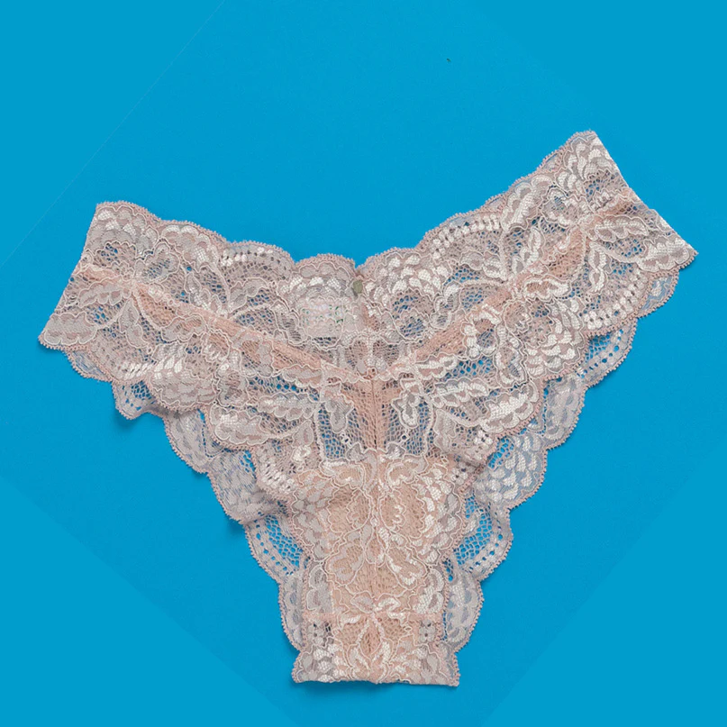 Clo: Fortuna Lace Cheeky Boyshort - Rosa Cuarzo - Image 3