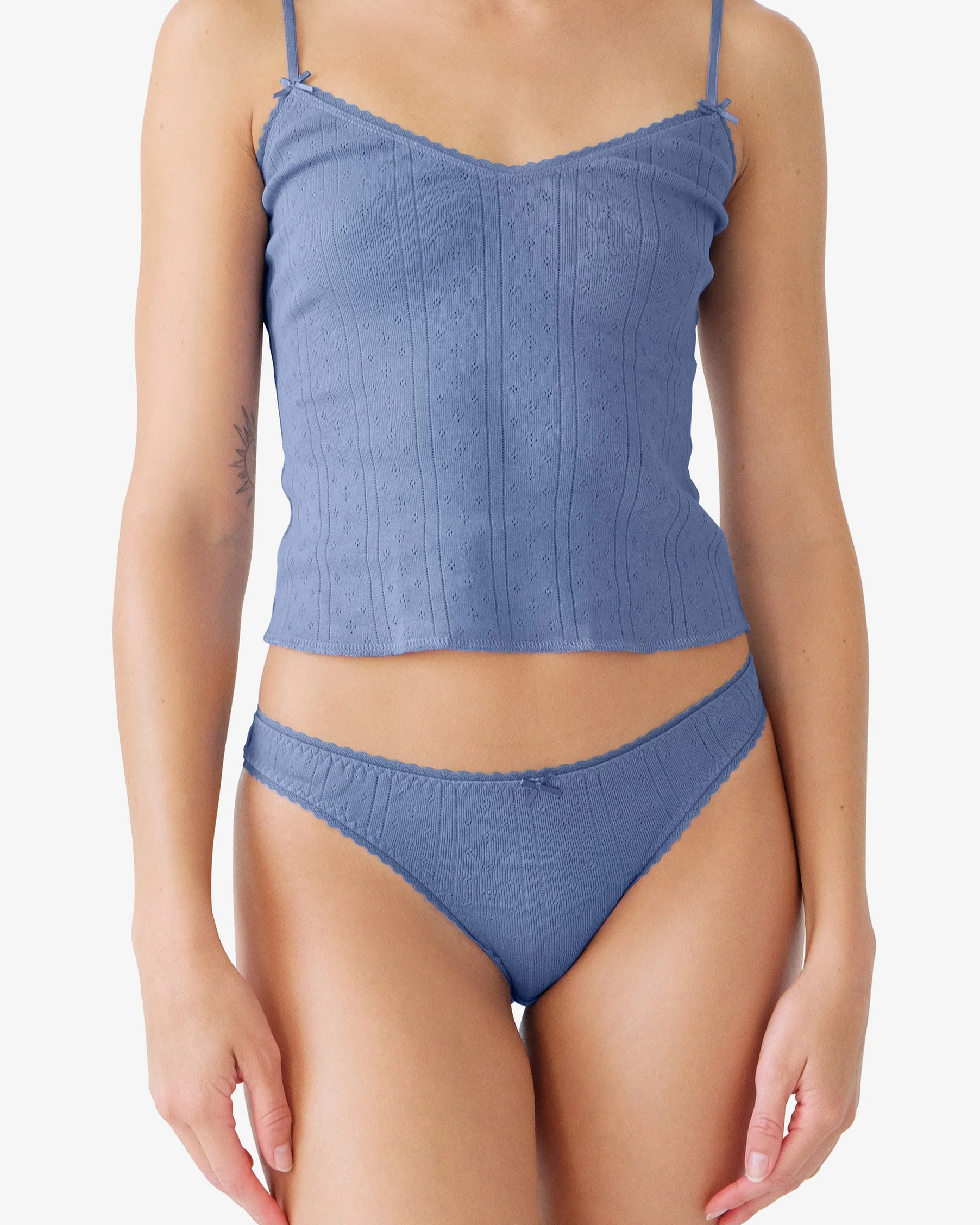 Cou Cou Intimates: The High Rise Brief - French Blue - Image 4