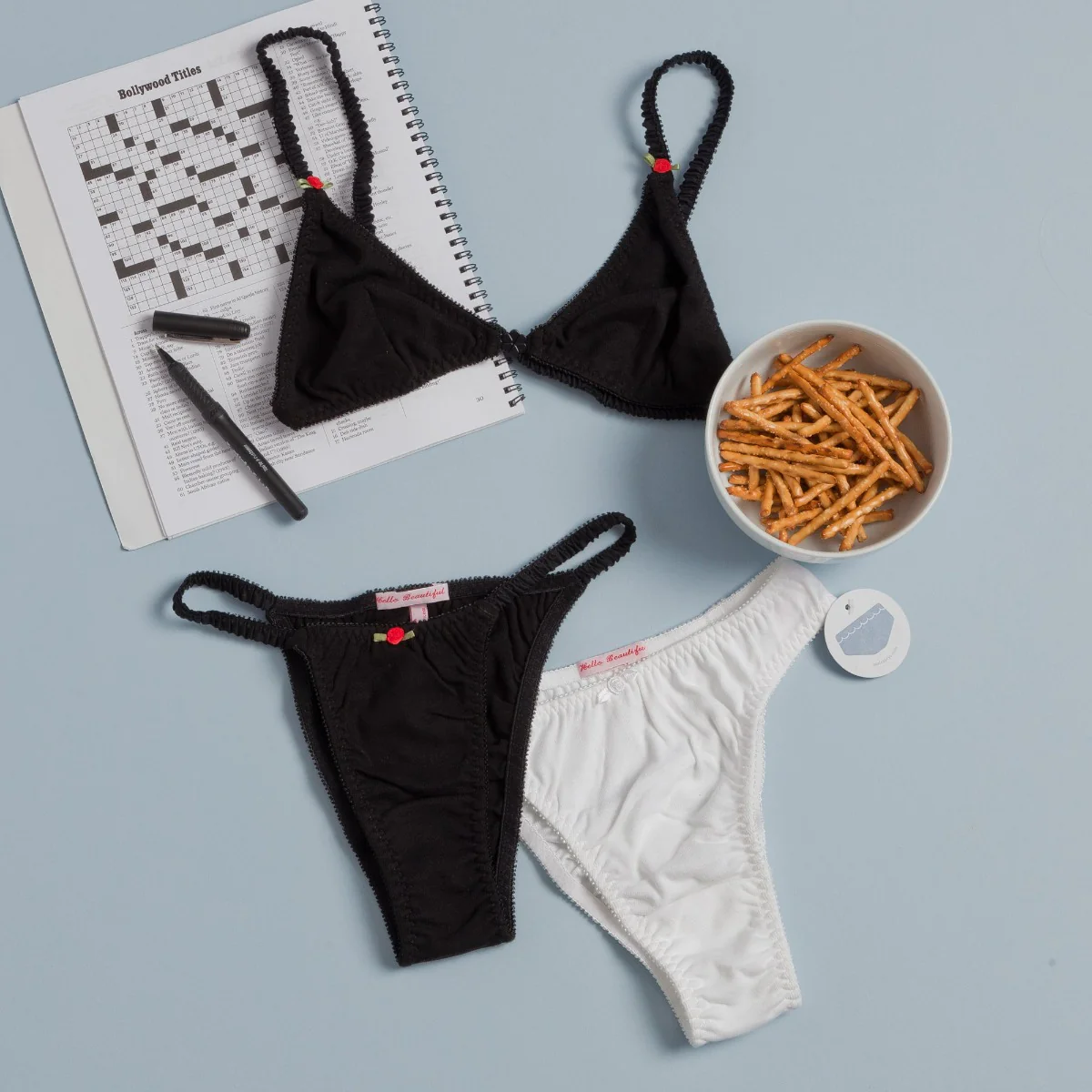 Hello Beautiful: French Cut Panty - White - Image 5