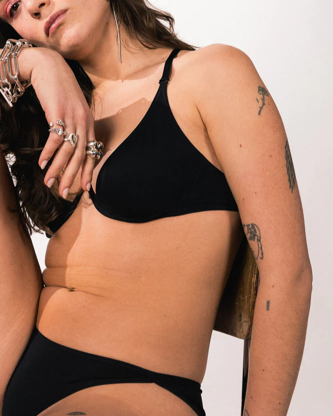 La Fille d'O: Precious Bikini Bottom - Black - Image 3