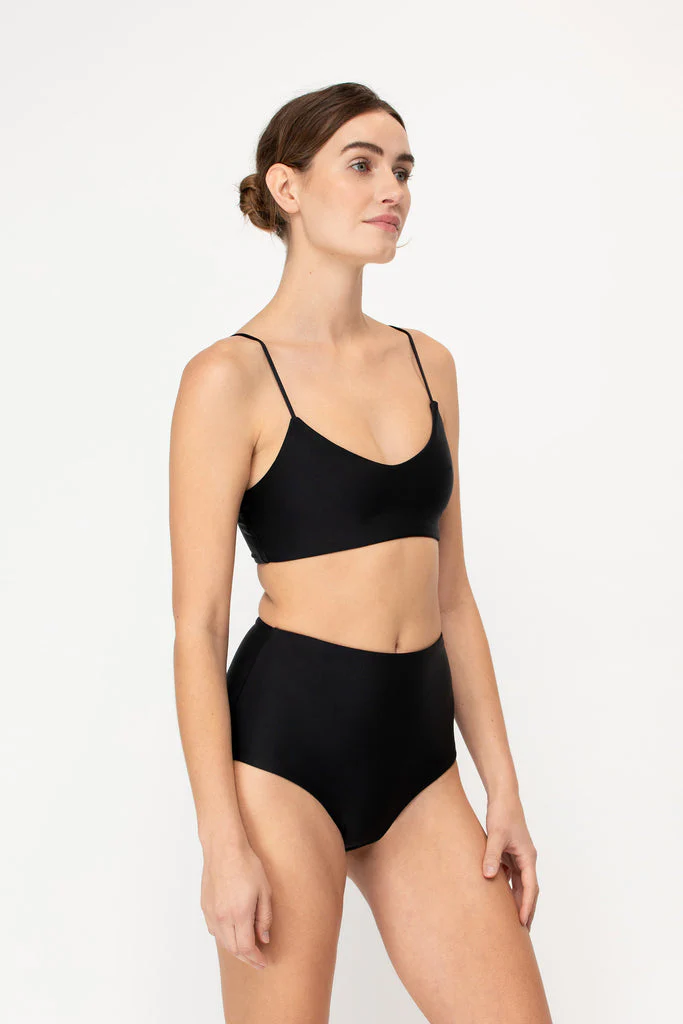 Mikoh: Lami High-Waisted Bikini Bottom - Black - Image 3