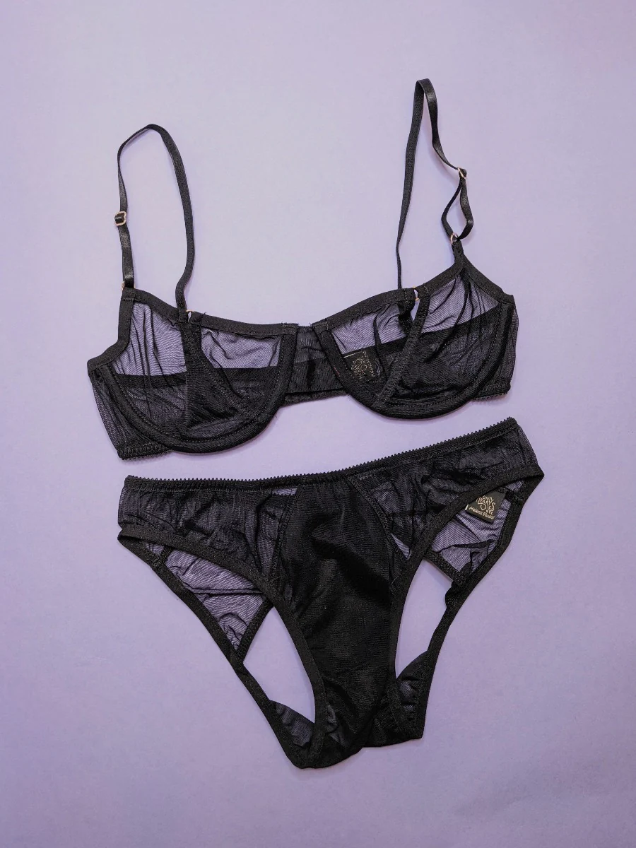 Only Hearts: Coucou Ouvert Bikini - Black - Image 3