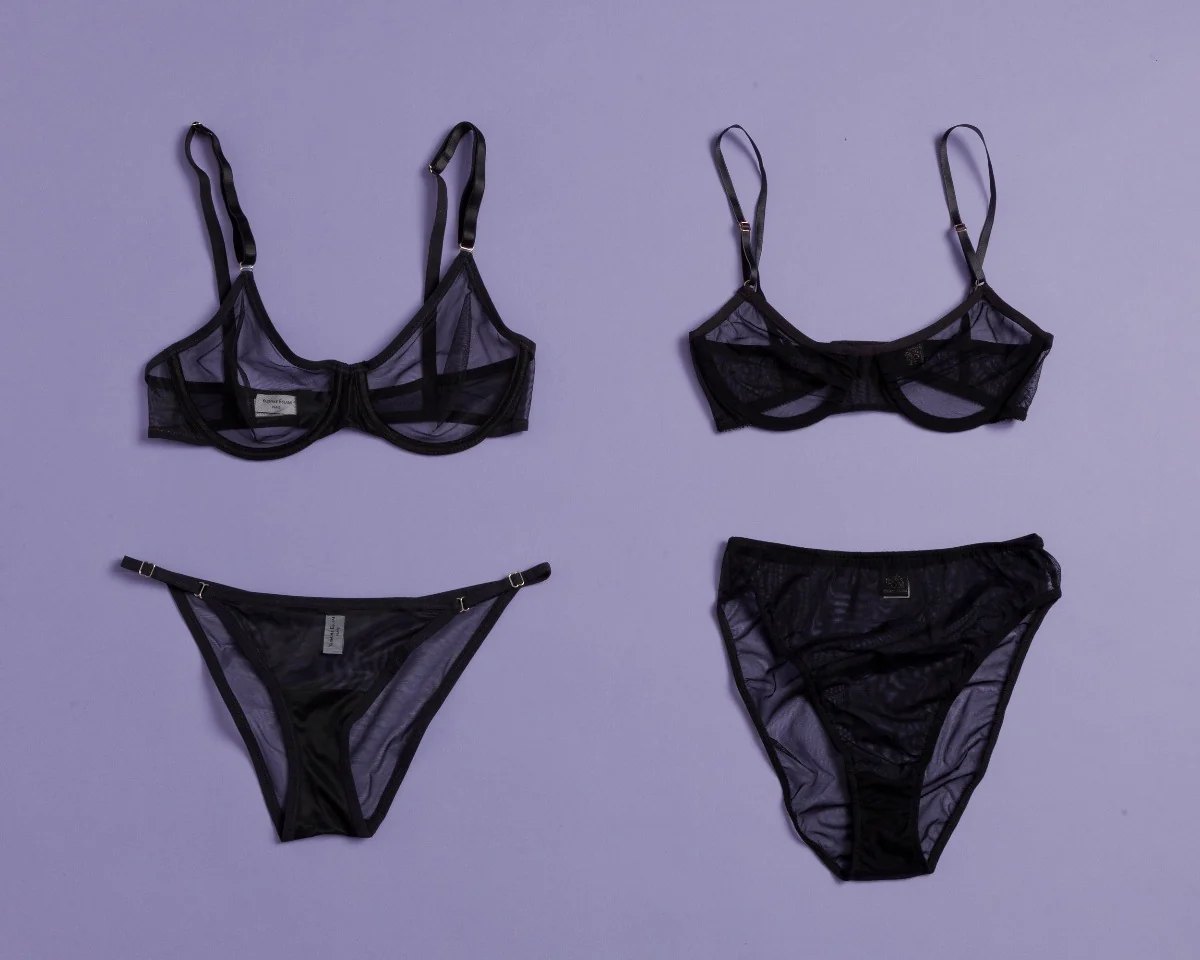 Only Hearts: Whisper Underwire Bra - Black - Image 7